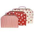 Emma Bridgewater Pink Hearts Set of 3 Paper Suitcases Emma Bridgewater Pink Hearts Set of 3 Paper Suitcases